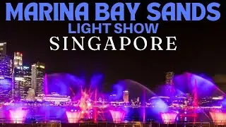 Must Do SINGAPORE  Marina Bay Sands Light Show #singapore #crazy #rich #asia