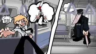 FNF Soulless DX but Katana Man vs Chainsaw man Sing it! 👀✨🎶