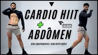 16 MIN CARDIO HIIT CHALLENGE + ABS workout - burn belly fat and slim waist