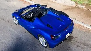 Ferrari 488 Spyder and SideCar Motorcycle