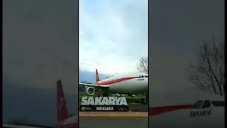 Flight in a middle of the park 