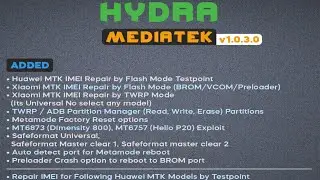 MTK Module v1.0.3.0 [05.03.2021] - Xiaomi IMEI, Huawei IMEI and Many More