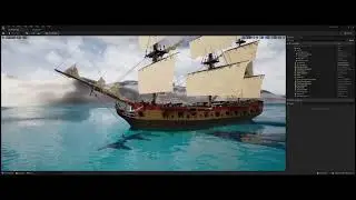 Unreal Engine 5.1 Buoyancy Project - Aleksandr class archipelago frigate
