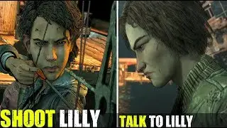 Clementine Shoots Lilly VS Talk To Lilly (All Choices) - TWD Final Season Episode 4