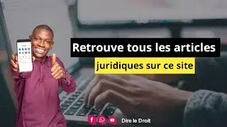 Voici Un site gratuit pour lire tous les articles juridiques