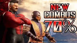 MK1 - Omni Man New Combo Compilation Combos 71% (All Kameos) Best Version