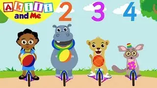 Learn the Number 4! | Akili and Me | Educational Cartoons for Preschoolers
