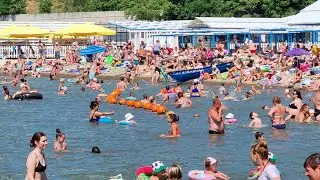 #АНАПА ПЛЯЖИ БИТКОМ. СКВЕР ГУДОВИЧА И НАБЕРЕЖНАЯ. ЖАРА.