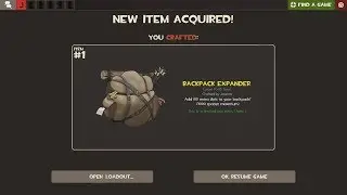 How To Craft a Backpack Expander in TF2