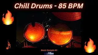 Chill Drums 85 BPM Hip Hop | 'Beats Sample #3' Instrumental Freestyle Type Beat | (dub.El.Villen)