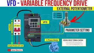 External Potentiometer Wiring In VFD & Parameters Setting l VFD Control Wiring