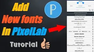 How to add more fonts on PixelLab. #Tutorial