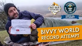 World Bivvy Bag Record Attempt || Grwyne Fawr Reservoir, Breacon Beacons #wildcamping #fellasleep