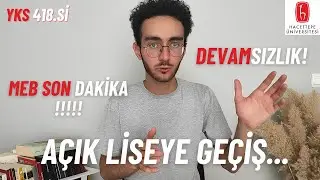 YKS 2024 TAYFA SON DAKİKA! Açık Liseye Geçiş, Devamsızlık, Sınıfta Kalma... #yks2024 #yks2024tayfa