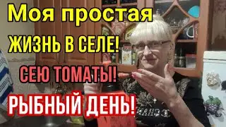 Жизнь в Селе! Рыбный день/ Сею томаты./ Покупки!