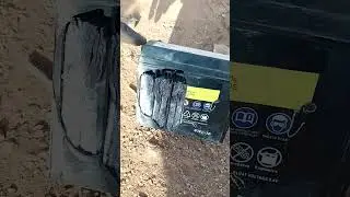 Inspecting the exploded battery #motorparts