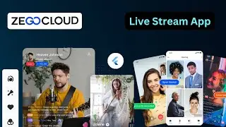 Create livestream app with flutter using ZEGOCLOUD live streaming sdk | livestream mvp app | flutter