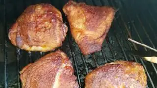 Smoked Chicken in the Offset Smoker. Real BBQ
