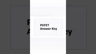 Pstet answer key || Paper 2 || Set Q || ScienceMaths 