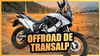 COLOCAMOS A HONDA TRANSALP PARA ANDAR NO BARRO *MAS FALTOU PILOTO E CORAGEM...*