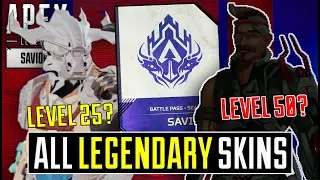 ALL Apex Legends Legendary BATTLE PASS SKINS *REVEALED* in Season 13