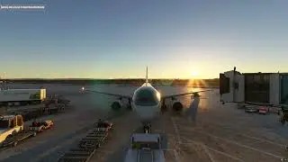 Fenix A320 setting off from Manchester Airport MSFS 2020