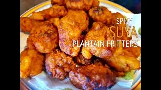 Spicy plantain fritters (with suya spice) #asmr | Vyroko