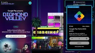 Google Play Diamond Valley | 500 Google Play Points | Korean Server