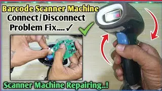 Handheld barcode scanner Repairing | Barcode Scanner Connect/Disconnect Problem Fix ✔️