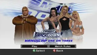WCW VS WWE VS ECW | Viscera vs Torrie Stacy & Midajah