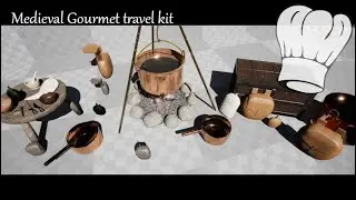 Medieval Gourmet Travel Pack assets pack Full Tour !