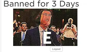 he got BANNED for... MEMES? (Roblox)