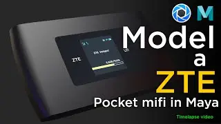 Model a ZTE Pocket mifi in Maya