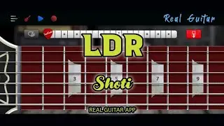 LDR (Sped Up) | Shoti | Real Guitar App Cover