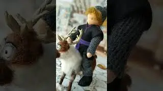 Handmade waldorf bendy dollhouse dolls - characters from Frozen ❄⛄👸