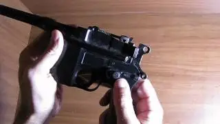 Маузер К96 (Mauser C96) сигнальный (шумовой) пистолет - Мauser M712 от Marushin, PFC model gun 2
