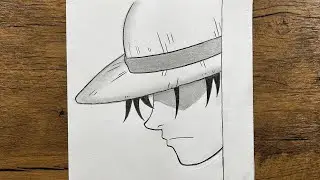 Easy anime drawing |  how to draw Monkey D. Luffy step-by-step