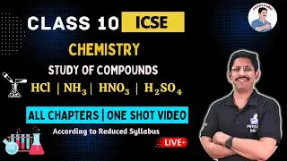 CLASS 10 ICSE | STUDY OF COMPOUNDS | HCl , AMMONIA, NITRIC ACID & SULHURIC ACID | ONE SHOT REVISION💥