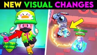BRAWL STARS NEW VISUAL CHANGES & BUG IN THE NEW UPDATE | #SPONGEBOB