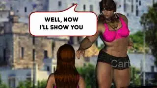 Monique's Adventures - "the car" - giantess lift car