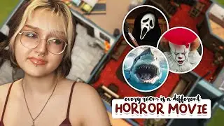 Every Room is a Different HORROR MOVIE 👻 | Sims 4 Build Challenge