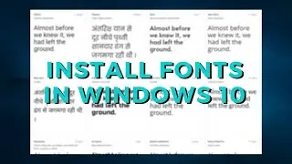 How To Install Fonts In Windows 10 PC For Free