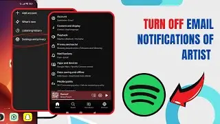 Turn Off Email Notifications Of Artist And Creator On Notification On Spotify. |Technologyglance