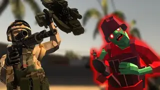 Defending the Roof Top against the zombie horde! | Ravenfield