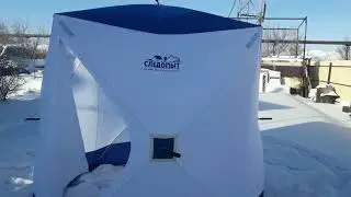 Review of the budget cube tent from Sledopyt