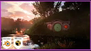 Creating Lord of the Rings The Shire in Blender and Nuke