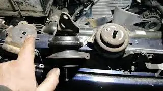 замена подушек двигателя, мазда мпв