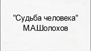 Буктрейлер по книге М.А. Шолохова 
