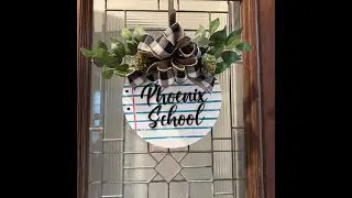 #DIY #Tutorial on Making #Woodsigns For Doors