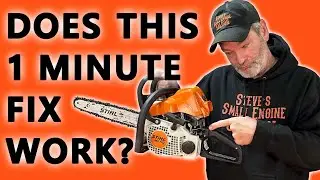 Fix a STUCK Chainsaw CHOKE Lever in SECONDS!